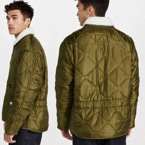 NWT Banks Journal Georgia Jacket Sherpa Collar Mid-Weight Quilted Weave XL M - Picture 5 of 16